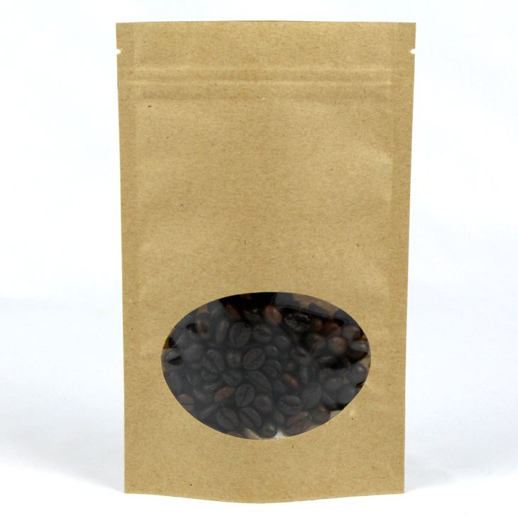 Đứng lên Túi giấy Kraft Với ​​cửa sổ