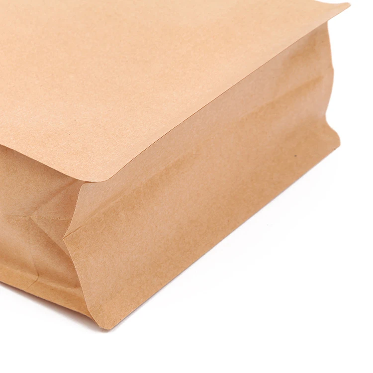 Kraft Paper Stand Up Coffee Bag With Zipper .jpg