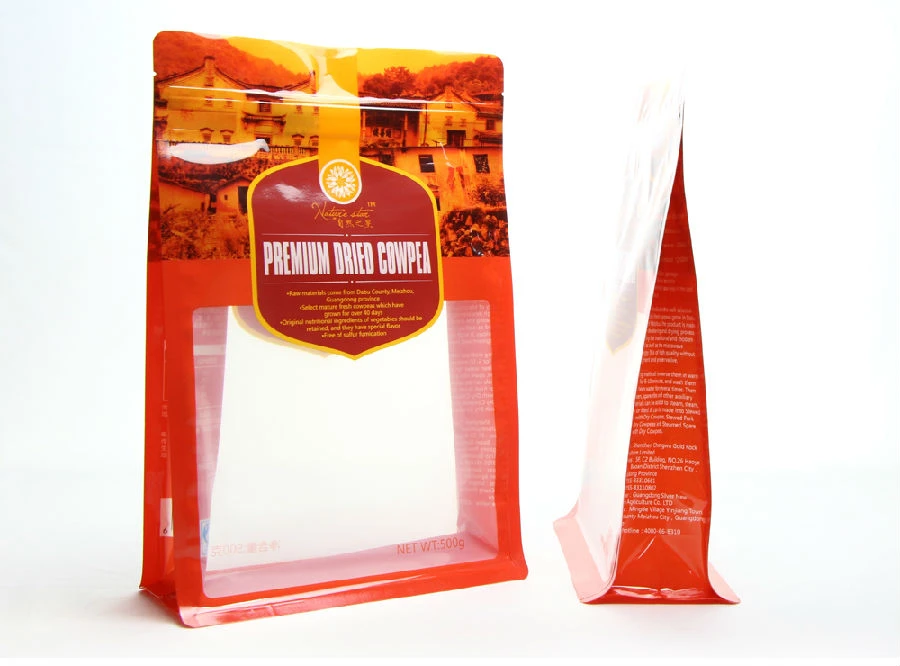 ziplock túi thực phẩm với cửa sổ rõ ràng
