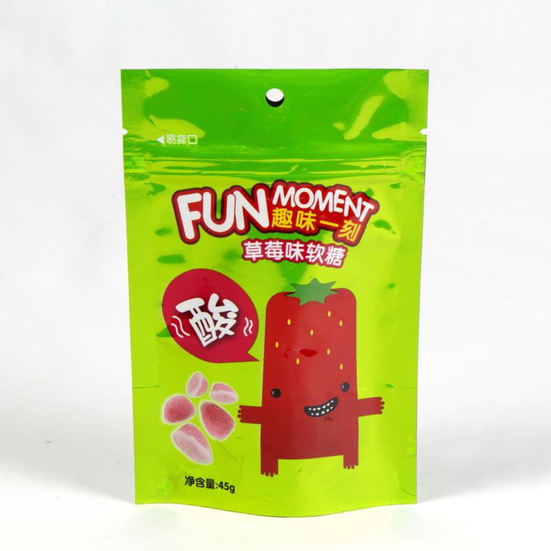 Nhựa đứng lên kẹp túi kẹo Plastic Stand Up Zipper Candy Bag