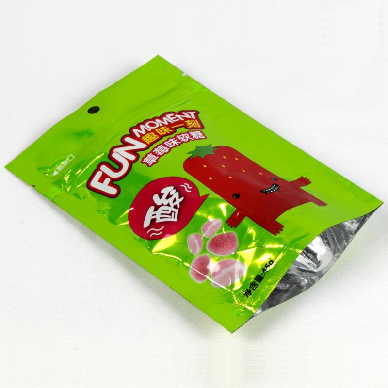 Nhựa đứng lên kẹp túi kẹo Plastic Stand Up Zipper Candy Bag