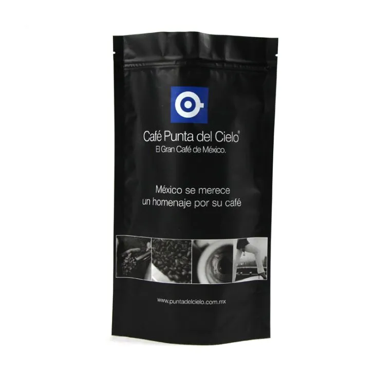 Lá nhôm đứng lên khóa khóa kéo cà phê