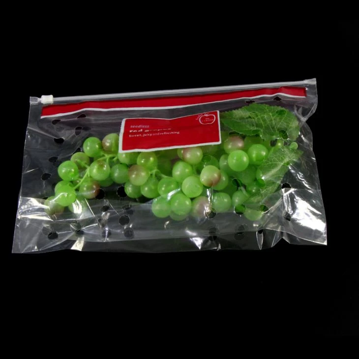 Nhà sản xuất trong suốt Zip Lock Cpp nhựa trái cây đóng gói túi