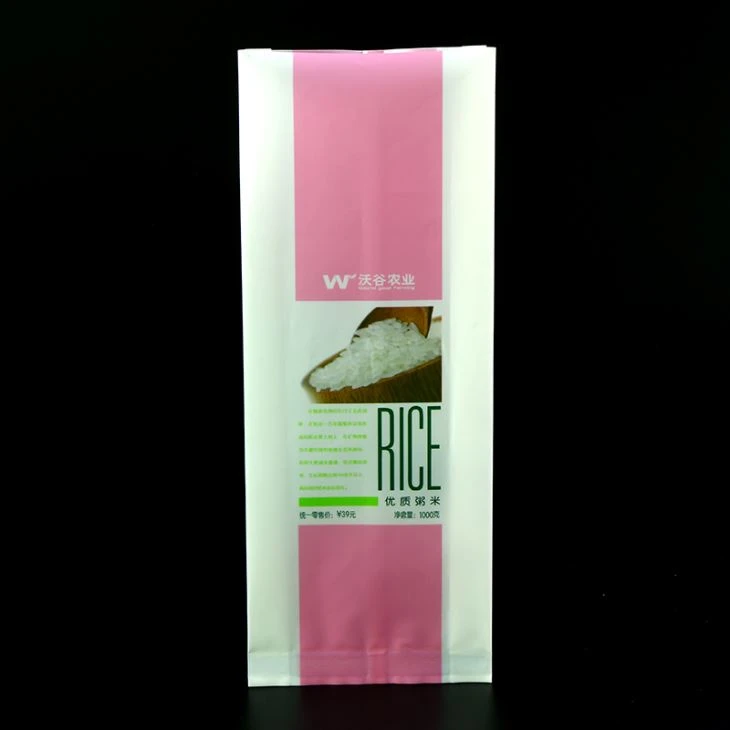 Side Guesset chân không gạo bao bì nhựa túi