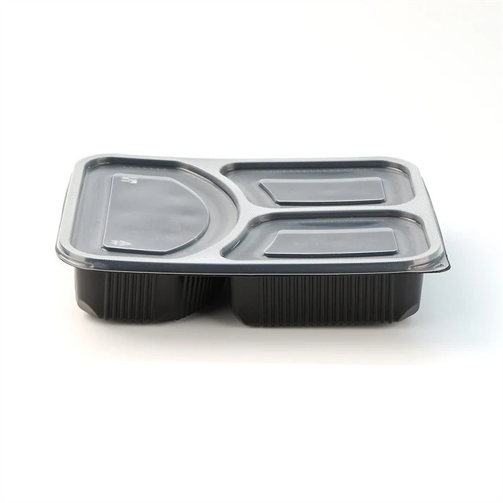 Hộp nhựa Bento, khay nhựa có nắp thực phẩm, khay nhựa trong suốt