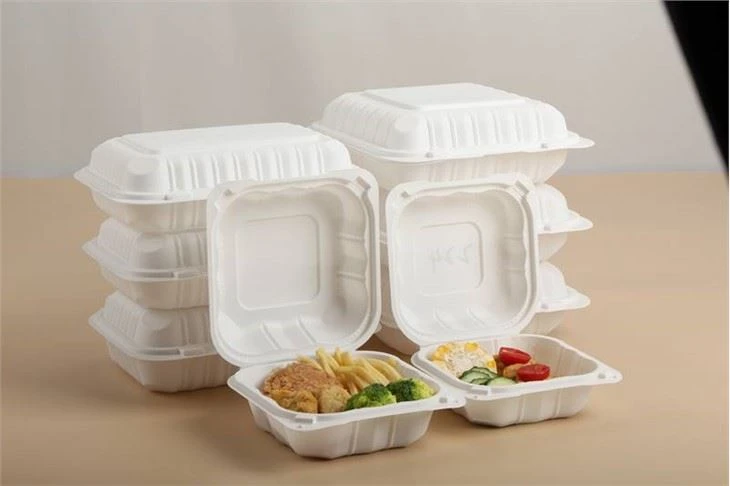 Nắp bản lề giữ nhiệt để đi hộp đựng thức ăn Hamburger Khoai tây chiên kiểu Pháp Khoáng chất