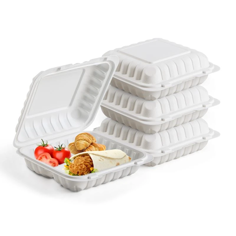 Thử nghiệm cấp thực phẩm 9x9 inch Hộp đựng thức ăn dùng một lần Đồ ăn nhanh c...