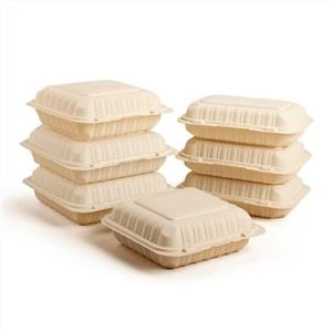 Hộp đựng thức ăn bằng nhựa dùng một lần 9x6 inch Pp Hộp đựng thức ăn làm lạnh bằng lò vi sóng Hộp đựng thực phẩm có thể xếp chồng lên nhau Có nắp khóa
