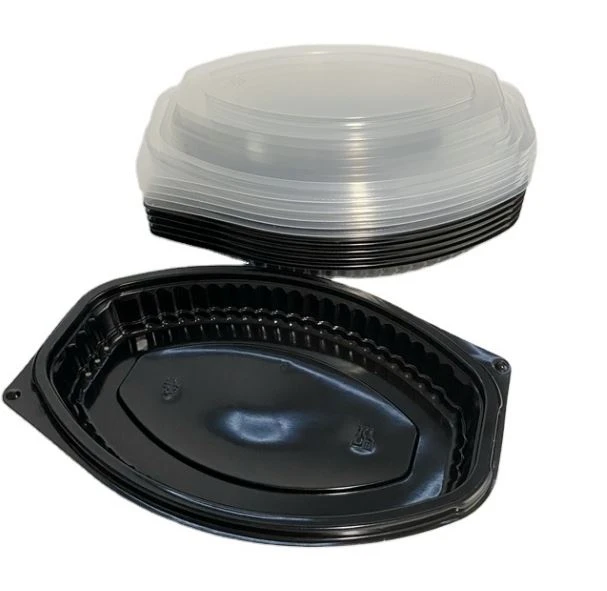 Hộp đựng thức ăn chuẩn bị bữa ăn một ngăn hình bầu dục