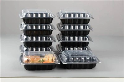 Hộp đựng thực phẩm 3 ngăn dùng được cho lò vi sóng
