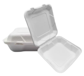 Hộp đựng thực phẩm bã mía 8''