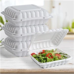 Hộp đựng thức ăn mang đi bằng vỏ sò bằng nhựa