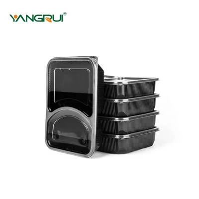 Hộp đựng chuẩn bị bữa ăn tùy chỉnh màu đen