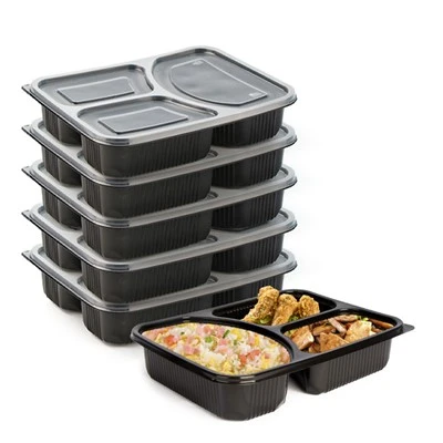 Hộp đựng đồ ăn chuẩn bị bữa ăn Bpa miễn phí có thể dùng được trong lò vi sóng
