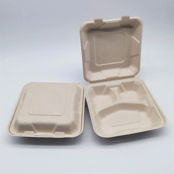 Hộp Đựng Thực Phẩm Bã Mía 9''x9''