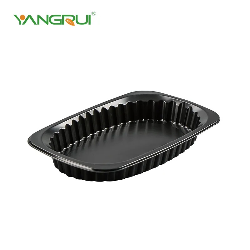 Khay thực phẩm bằng nhựa màu đen