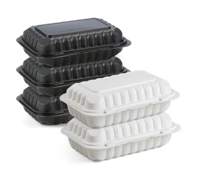 9x6 Inch MFPP Hinged Food Container