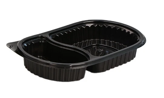 Hộp Đựng Thực Phẩm PP Oval 2 Ngăn