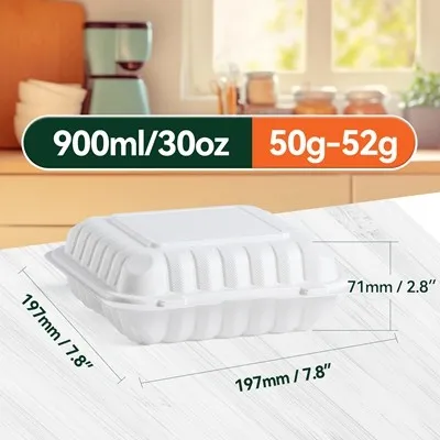 White To-go Containers